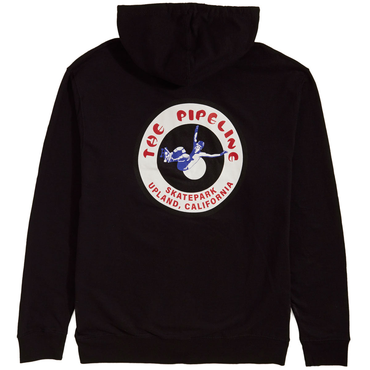 45RPM Vintage Pipeline Skatepark Zip Up Hoodie - Black image 2