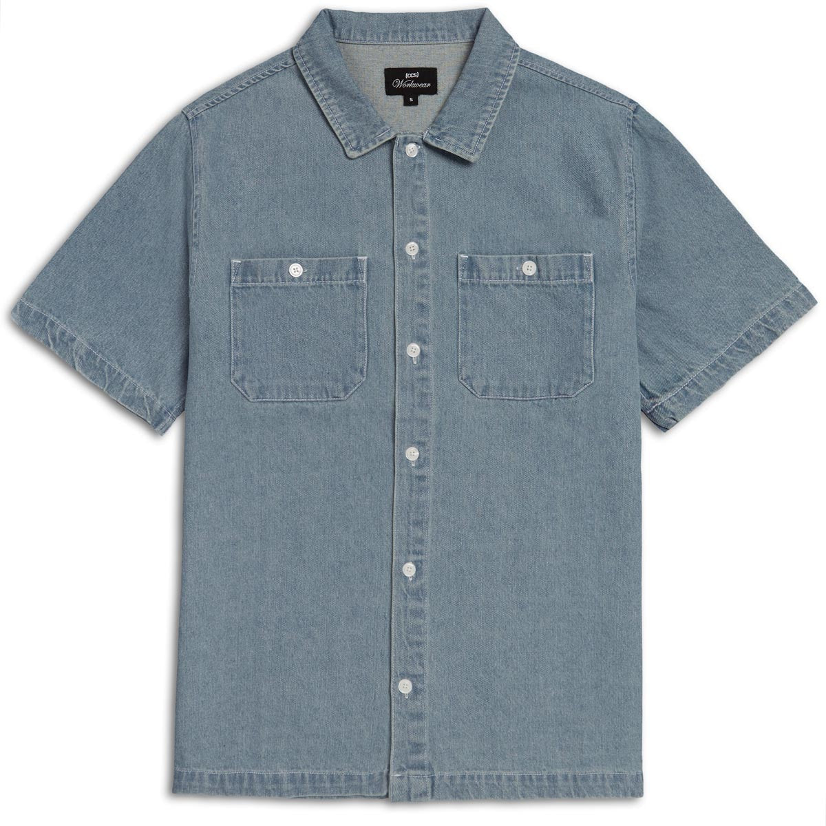 CCS Heavy Denim Work Shirt - Light Blue image 1