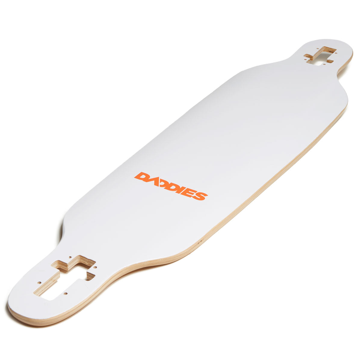 Daddies Logo Drop-Thru Longboard Deck - White image 4