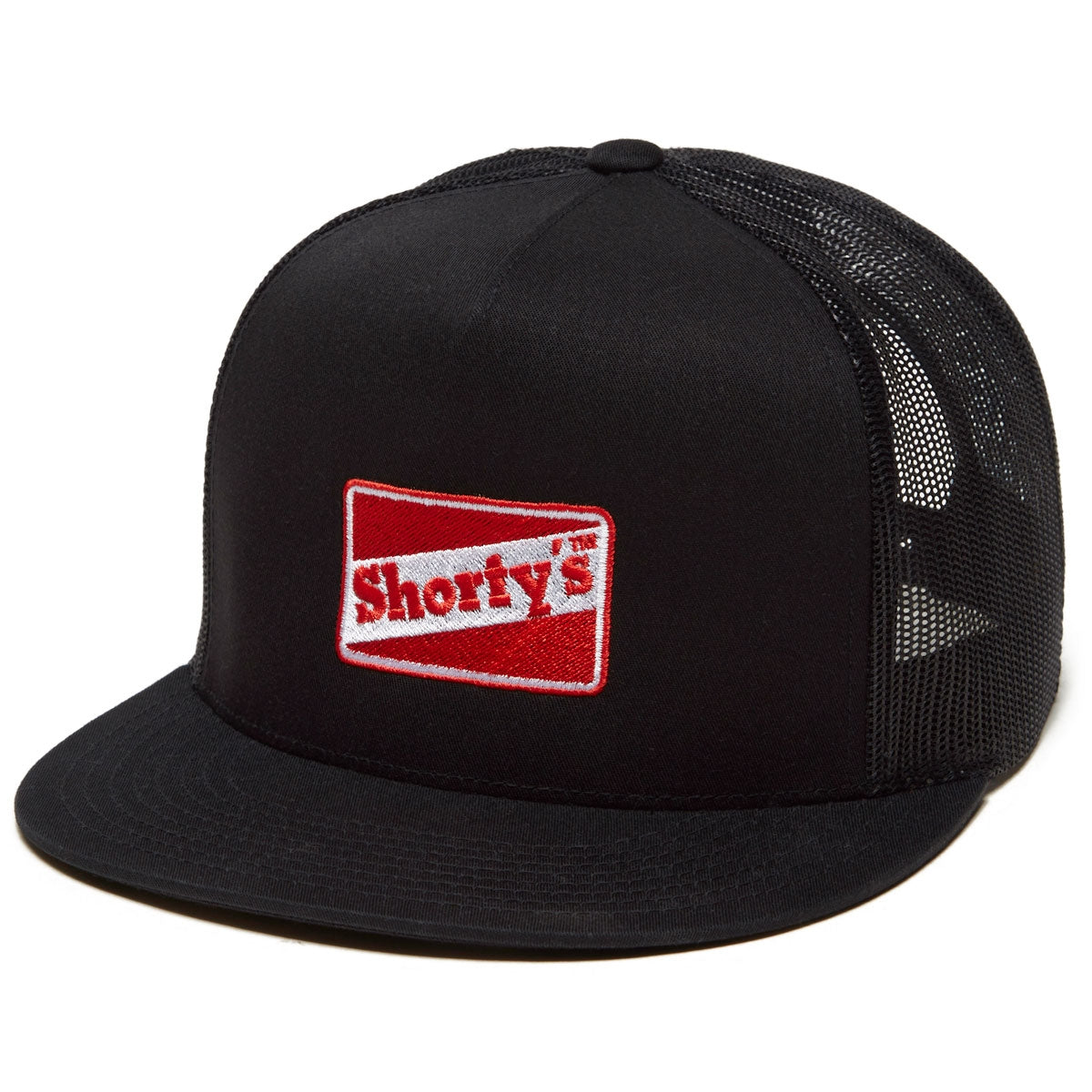 Shorty's OG Logo Mesh Snapback Hat - Black image 1