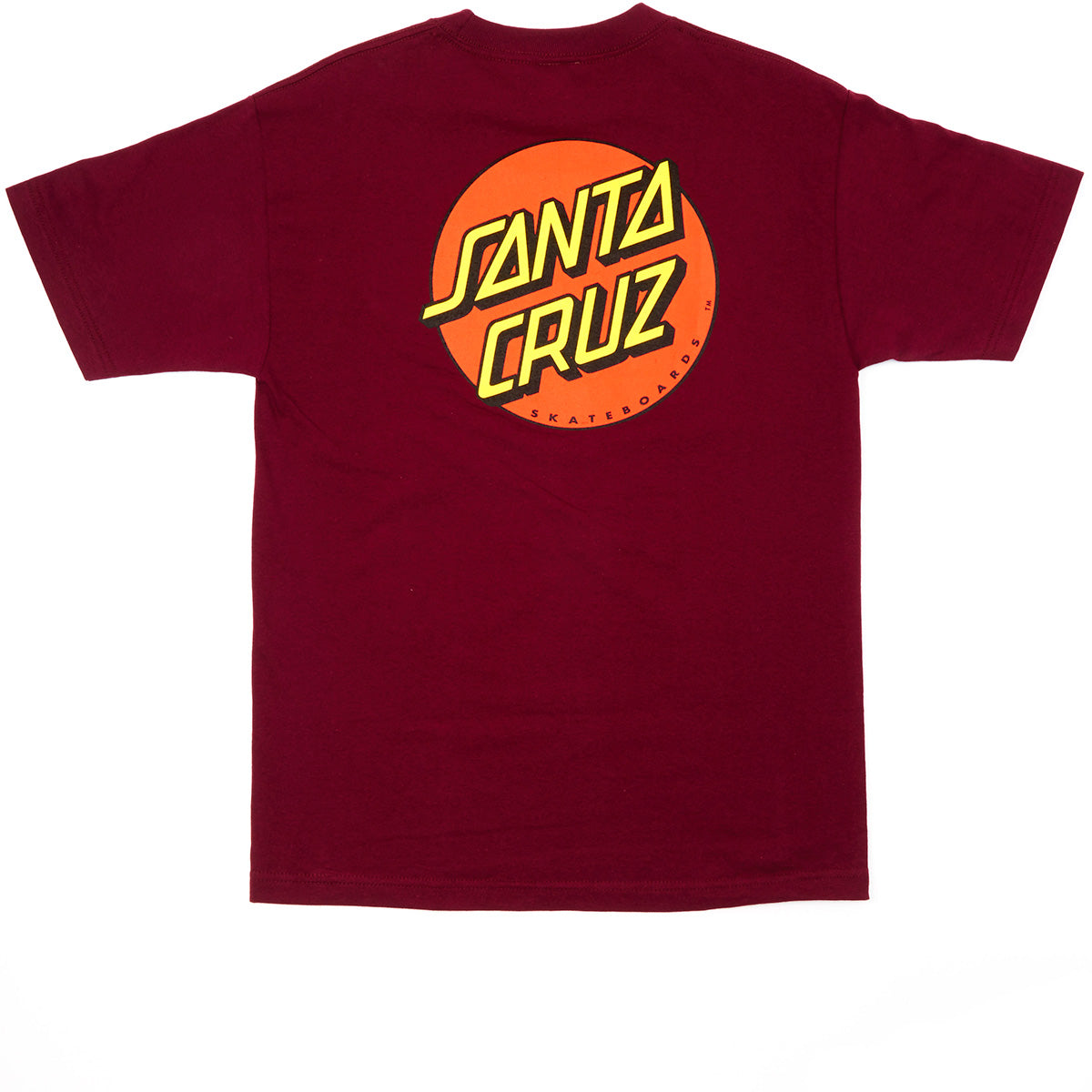 Santa Cruz Classic Dot T-Shirt - Burgundy image 1