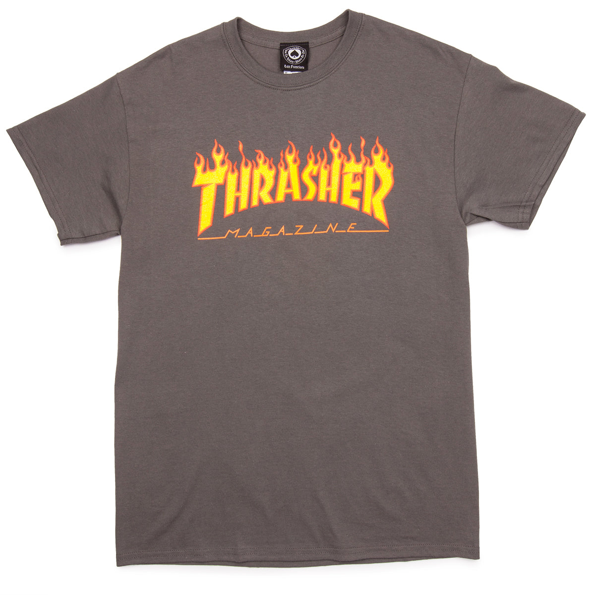 Thrasher Flame T-Shirt - Charcoal image 1
